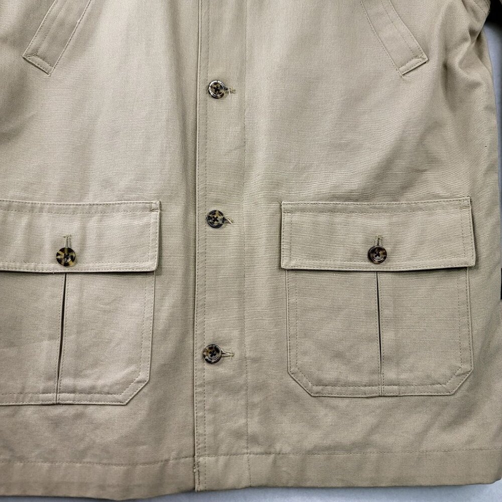 E-Land U.S.A. Authentic Brand Boys Beige Barn Jacket Corduroy Collar Size 8 - Picture 9 of 15
